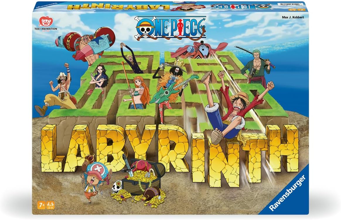 Ravensburger - Labirinto One Piece | Gioco Da Tavolo Per Tutta la Famiglia | 2-4 Giocatori | Idea Regalo Per Bambini 7 Anni | Edizione in Italiano