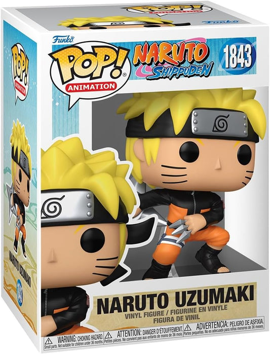 Funko Pop Naruto Shippuden #1843 – Naruto Uzumaki con Shuriken – Con Custodia Protettiva Rigida Inclusa
