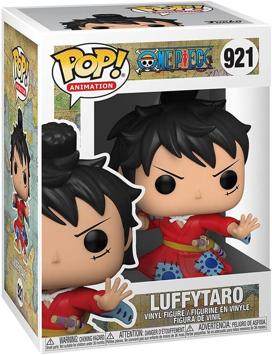 Luffytaro – Luffy in Kimono Pop #921, Pop Animation One Piece Vinyl Figure (con custodia protettiva EcoTEK inclusa)